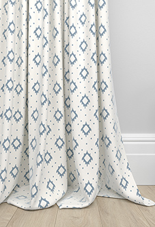 Huaraz Velvet, Cool Blue - Made to Measure Curtains